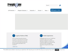 Tablet Screenshot of freightgate.com